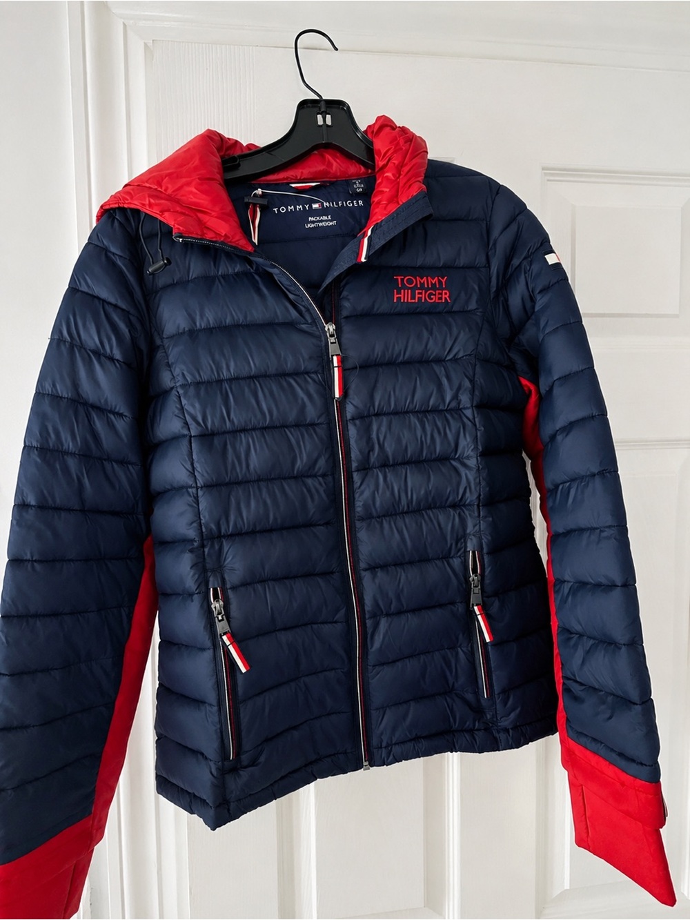 Nautica Navy & Red Kids Puffer Jacket